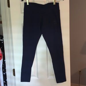 Navy Blue womens Reebok Classic leggings